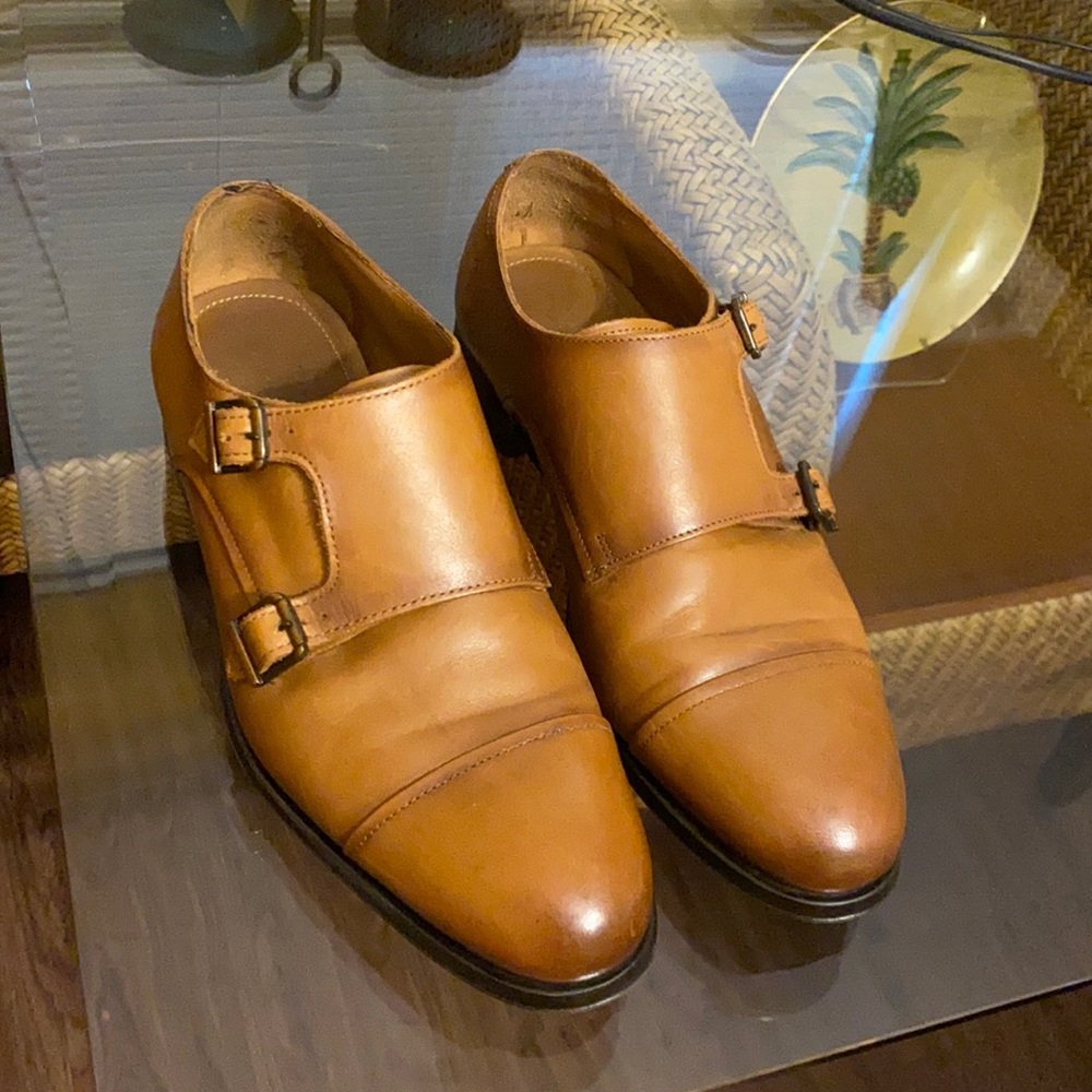 Zara Double Monk Strap Shoes 8
